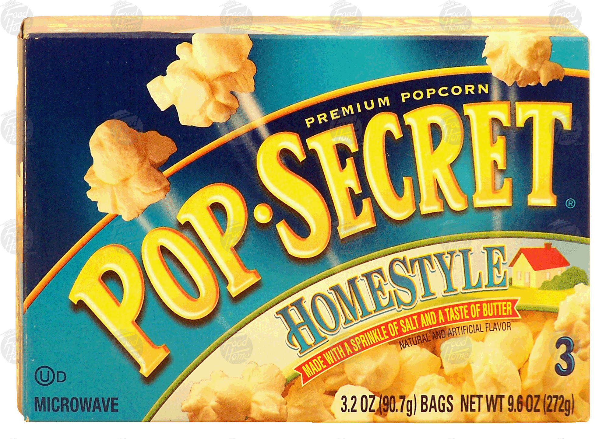 Pop-secret Homestyle microwave popcorn, 3 3.5-oz made with a sprinkle of salt and a taste of butter Full-Size Picture